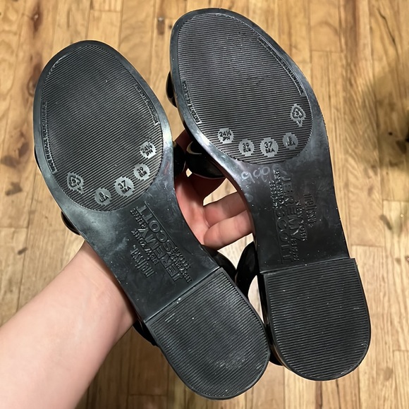 Melissa Jeremy Scott inflatable rubber black sandals size 8 39 goth Barbie - Picture 9 of 9